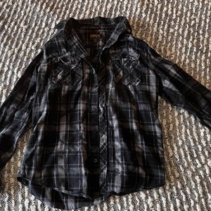 distressed helix cotton flannel